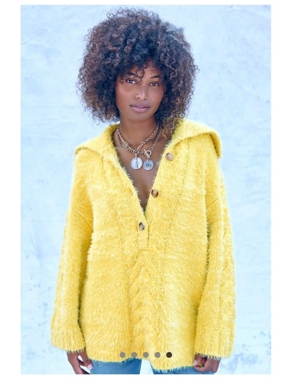NWT Free People Lemon Tonic Sweater